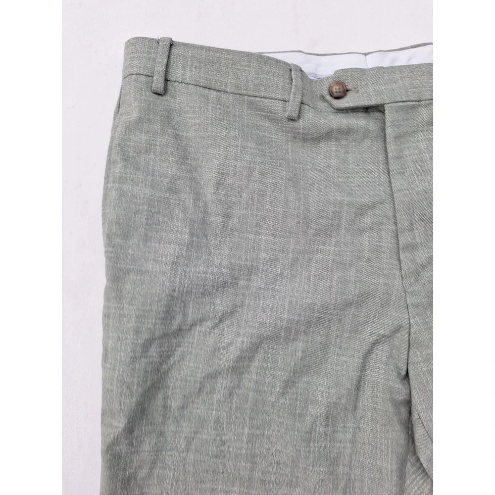 Ralph Lauren Slim Fit Green Gingham Slacks 38x30